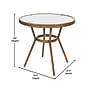 Flash Furniture Lourdes Indoor/Outdoor French Bistro Table with 2 Stack Chairs, White/Gray, 3/Set (SDA64280201FWGN)~#|#~sp236298038_sc7
