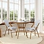 Flash Furniture Lourdes Indoor/Outdoor French Bistro Table with 2 Stack Chairs, White/Gray, 3/Set (SDA64280201FWGN)~#|#~sp236298043_sc7