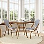 Flash Furniture Lourdes Indoor/Outdoor French Bistro Table with 2 Stack Chairs, White/Navy, 3/Set (SDA64280201FWNN)~#|#~sp236298130_sc7
