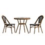 Flash Furniture Bordeaux Indoor/Outdoor French Bistro Table with 2 Stack Chairs, Black/White, 3/Set (SDA642802001BWN)~#|#~sp236298143_sc7