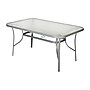 Flash Furniture Tory Commercial Grade Rectangular Patio Table with Umbrella Hole, Silver (TLHSC094LSV)~#|#~sp236298274_sc7