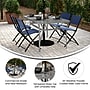 Flash Furniture Tory Commercial Grade Rectangular Patio Table with Umbrella Hole, Silver (TLHSC094LSV)~#|#~sp236298283_sc7