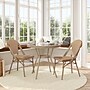 Flash Furniture Lourdes Indoor/Outdoor French Bistro Table with 2 Stack Chairs, Natural/White, 3/Set (SDA64280201FNWL)~#|#~sp236298395_sc7
