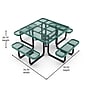 Flash Furniture Creekside Commercial Grade Square Outdoor Picnic Table, Green (SLFEMS46H60LGN)~#|#~sp236298405_sc7