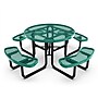 Flash Furniture Creekside Commercial Grade Round Outdoor Picnic Table, Green (SLFEMR46H60LGN)~#|#~sp236298411_sc7