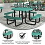 Flash Furniture Creekside Commercial Grade Round Outdoor Picnic Table, Green (SLFEMR46H60LGN)~#|#~sp236298420_sc7