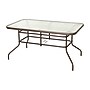 Flash Furniture Tory Rectangular Tempered Glass Metal Table with Umbrella Hole, Bronze (TLH089BZ)~#|#~sp236298427_sc7