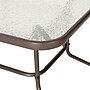 Flash Furniture Tory Rectangular Tempered Glass Metal Table with Umbrella Hole, Bronze (TLH089BZ)~#|#~sp236298434_sc7