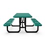 Flash Furniture Mantilla Rectangular Outdoor Picnic Table, 6' Green (SLFEML72H48LGN)~#|#~sp236298612_sc7