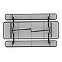 Flash Furniture Mantilla Rectangular Outdoor Picnic Table, 8' Black (SLFEML96H60LBK)~#|#~sp236298674_sc7