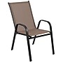 Flash Furniture Brazos Commercial Grade Patio Dining Set with Glass Patio Table and 6 Chairs, Brown, 7/Set (TLH94B303CB)~#|#~sp236298770_sc7