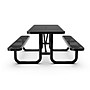 Flash Furniture Mantilla Rectangular Outdoor Picnic Table, 6' Black (SLFEML72H48LBK)~#|#~sp236298796_sc7
