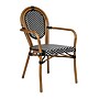 Flash Furniture Lourdes Indoor/Outdoor French Bistro Table with 4 Stack Chairs, Black/White, 5/Set (SDA64280402ABWN)~#|#~sp236298824_sc7