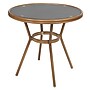 Flash Furniture Marseille Indoor/Outdoor French Bistro Table, Black (SDA64180BKNAT)~#|#~sp236298827_sc7