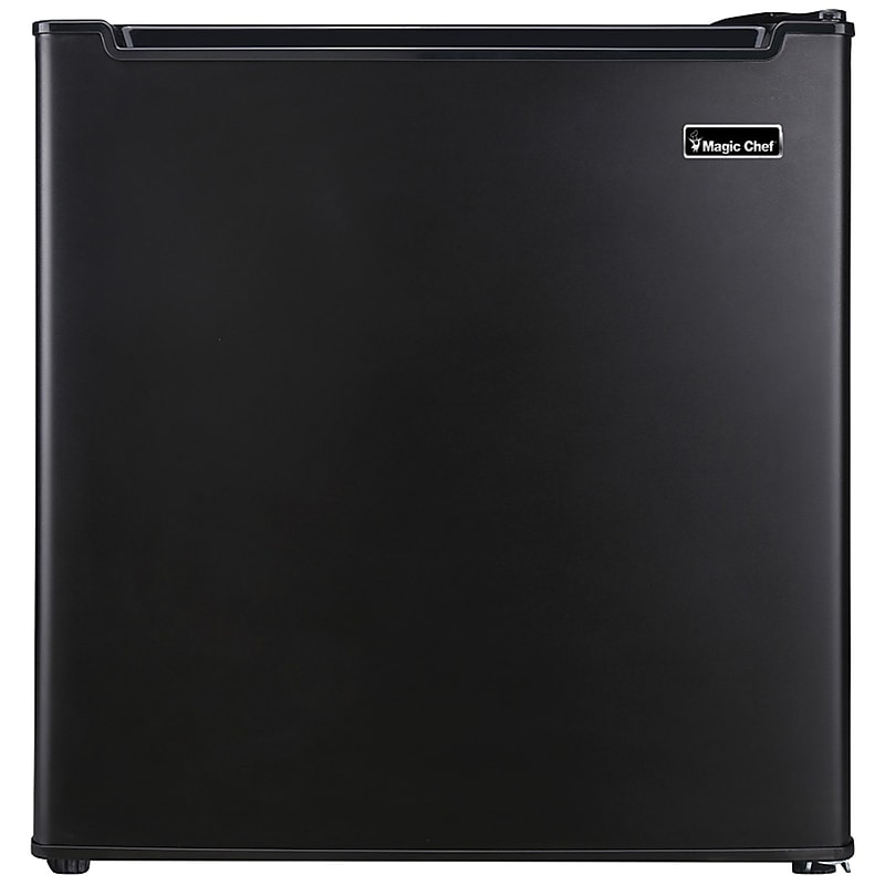 Magic Chef 1.7 Cubic-ft Manual Defrost Refrigerator, Black (MCR170BE) image 1
