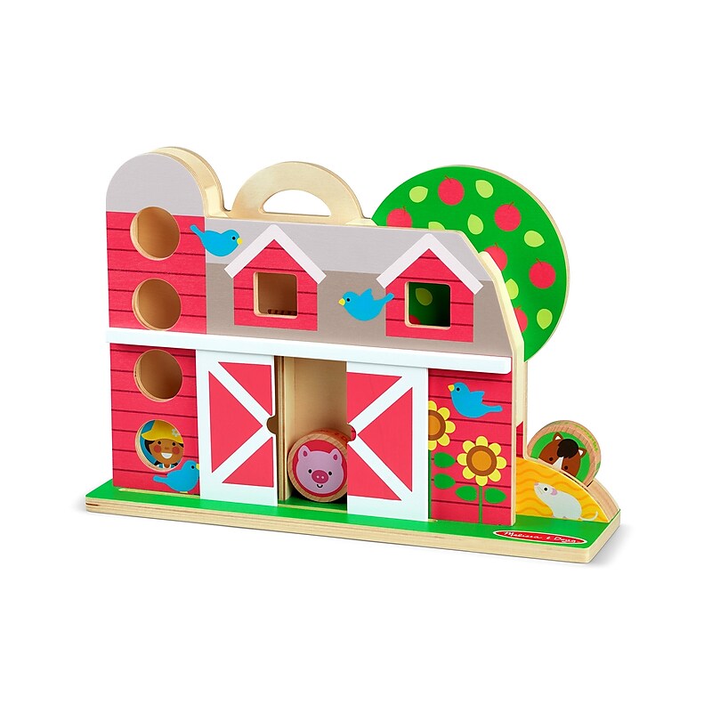 Melissa & Doug GO Tots Wooden Barnyard Tumble, 2/Pack (30740) image 1