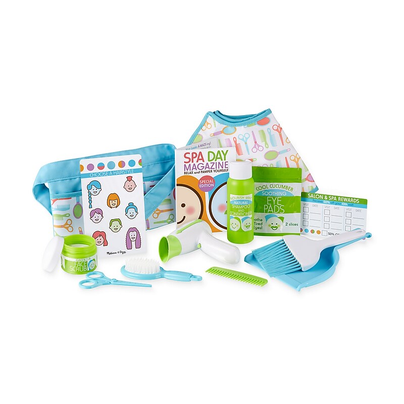 Melissa & Doug LOVE YOUR LOOK Salon & Spa Play Set, 6/Pack (31802) image 1