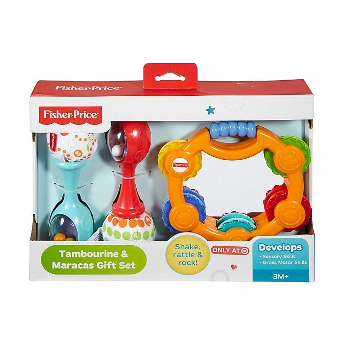 Fisher-Price Tambourine & Maracas Gift Set, 4/Pack (DPY77) | Staples