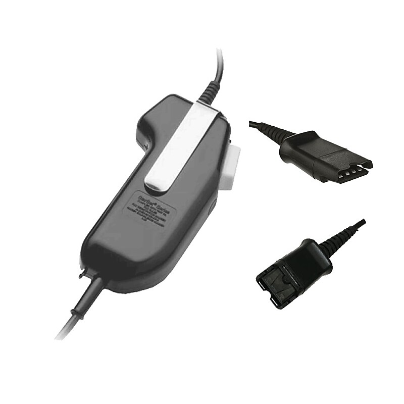 Poly PTT Secure Voice 12" Straight PTT Momentary Adapter (8K6S9AA) image 1