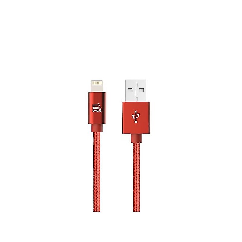 LAX Gadgets Lightning to USB-A Charging Cable, 4 ft., Red (LGHTMFI4FT-RED) image 1