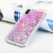 SumacLife Sparkling Cascading Waterfall Protective Case for iPhone X,Butterfly (APLSKN909)