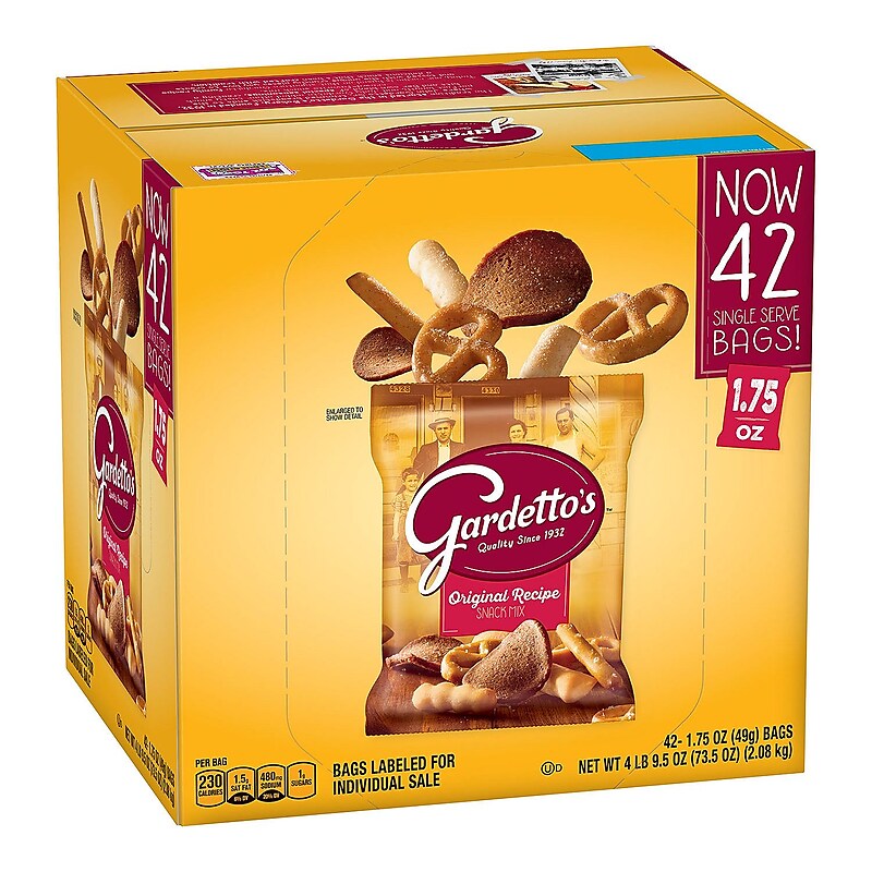 Gardetto's Original Original Snack Mix, 1.75 oz., 42 Bags/Pack (GEM49448) image 1