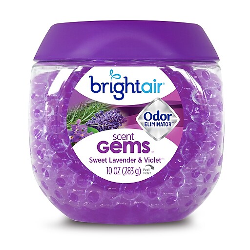 Bright Air® Scent Gems™ Air Freshener, 10 oz, Sweet Lavender & Violet (900426) Staples