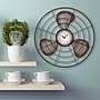 La Crosse Clock 16.5 Inch Metal Fan Quartz Analog Wall Clock (404-3942)~#|#~sp23783846_sc7