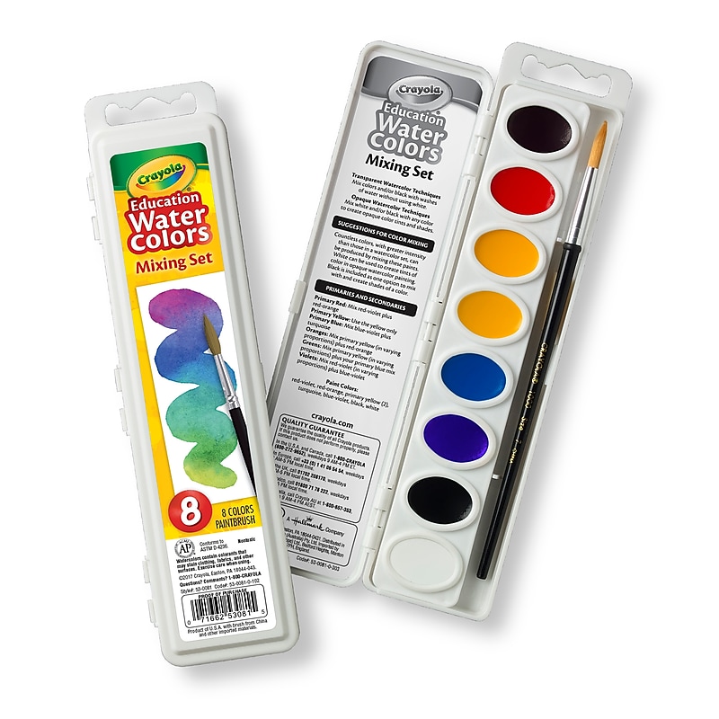 Crayola Water Color Mixing Set, Assorted Colors (53-0081) image 1