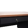 Flash Furniture Cambridge 48"W Single Pedestal Desk, Walnut/Black (GCMBLK173WLN)~#|#~sp238248138_sc7