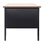 Flash Furniture Cambridge 48"W Single Pedestal Desk, Walnut/Black (GCMBLK173WLN)~#|#~sp238248139_sc7