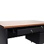 Flash Furniture Cambridge 48"W Single Pedestal Desk, Walnut/Black (GCMBLK173WLN)~#|#~sp238248141_sc7