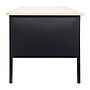 Flash Furniture Cambridge 60"W Single Pedestal Desk, White Oak/Black (GCMBLK175WOK)~#|#~sp238248270_sc7