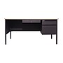 Flash Furniture Cambridge 60"W Single Pedestal Desk, White Oak/Black (GCMBLK175WOK)~#|#~sp238248271_sc7