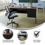 Flash Furniture Cambridge 60"W Single Pedestal Desk, Walnut/Black (GCMBLK175WLN)~#|#~sp238248279_sc7