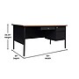Flash Furniture Cambridge 60"W Single Pedestal Desk, Walnut/Black (GCMBLK175WLN)~#|#~sp238248280_sc7