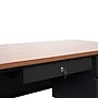 Flash Furniture Cambridge 60"W Single Pedestal Desk, Walnut/Black (GCMBLK175WLN)~#|#~sp238248282_sc7