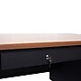 Flash Furniture Cambridge 70"W Double Pedestal Desk, Walnut/Black (GCMBLK180WLN)~#|#~sp238248298_sc7