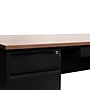 Flash Furniture Cambridge 70"W Double Pedestal Desk, Walnut/Black (GCMBLK180WLN)~#|#~sp238248301_sc7