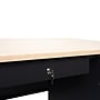 Flash Furniture Cambridge 48"W Single Pedestal Desk, White Oak/Black (GCMBLK173WOK)~#|#~sp238248329_sc7