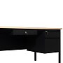 Flash Furniture Cambridge 70"W Single Pedestal Desk, White Oak/Black (GCMBLK177WOK)~#|#~sp238248347_sc7