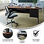 Flash Furniture Cambridge 70"W Single Pedestal Desk, Walnut/Black (GCMBLK177WLN)~#|#~sp238248369_sc7