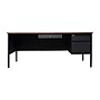 Flash Furniture Cambridge 70"W Single Pedestal Desk, Walnut/Black (GCMBLK177WLN)~#|#~sp238248374_sc7