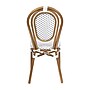 Flash Furniture Lourdes Indoor/Outdoor French Bistro Stacking Chair, White/Gray/Natural, 2/Pack (2SDA6422SWGYN)~#|#~sp238252507_sc7