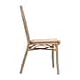 Flash Furniture Lourdes Indoor/Outdoor French Bistro Stacking Chair, Natural/White/Light Natural, 4/Pack (4SDA6422SNWLTN)~#|#~sp238254128_sc7