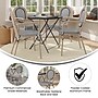 Flash Furniture Marseille Indoor/Outdoor French Bistro Stack Chair w Arms, Black/White/Lt Natural, 4/Pack (4SDA6422ATXTBWL)~#|#~sp238254483_sc7