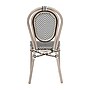 Flash Furniture Marseille Indoor/Outdoor French Bistro Stacking Chair, Black/White/Light Natural, 2/Pack (2SDA6422STXTBWL)~#|#~sp238255099_sc7