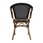 Flash Furniture Marseille Indoor/Outdoor French Bistro Stacking Chair with Arms, Black/Natural, 2/Pack (2SDAS64218BKN)~#|#~sp238255267_sc7