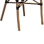 Flash Furniture Marseille Indoor/Outdoor French Bistro Stacking Chair with Arms, Black/Natural, 2/Pack (2SDAS64218BKN)~#|#~sp238255268_sc7