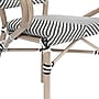 Flash Furniture Marseille Indoor/Outdoor French Bistro Stacking Chair w/ Arms, Black/White/Lt Natural, 4/Pack (4SDAS64218BKWLT)~#|#~sp238255332_sc7
